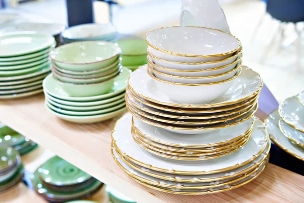 Ceramic Clay Tableware Store — Stock Photo, Image