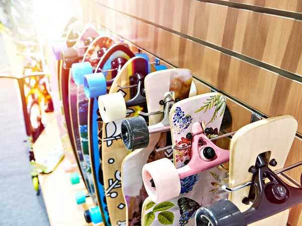 Skateboards Dans Magasin Articles Sport — Photo