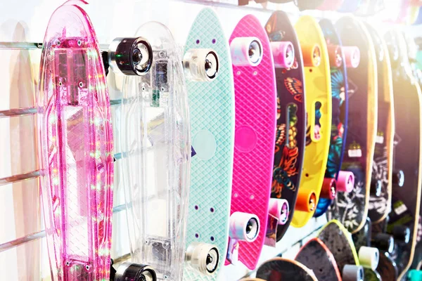 Skateboards Dans Magasin Articles Sport — Photo