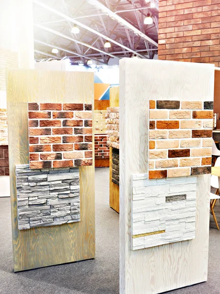 Samples Brick Decorative Wall Panel Store Exhibition — Foto Stock