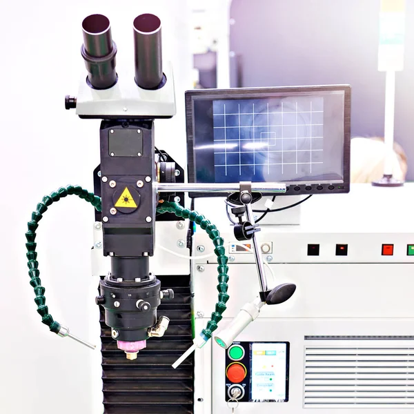 Laserowa Maszyna Automatycznego Spawania Cięcia Metalu — Zdjęcie stockowe