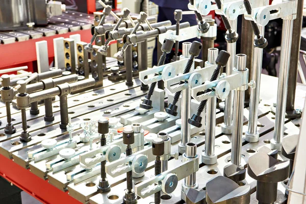 Table Clamps Welding Industrial Exhibition — Foto de Stock