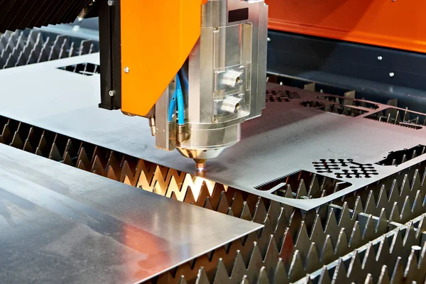 Máquina Corte Laser Metal Industrial — Fotografia de Stock