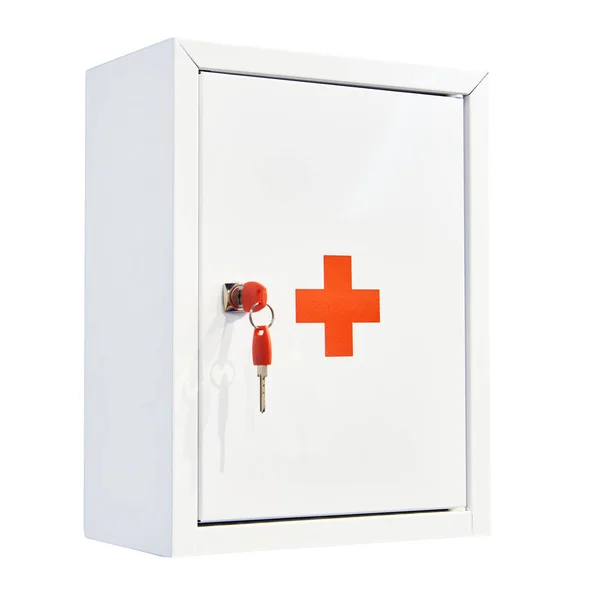 Medical Kit Box Isolated White — Stock Photo, Image