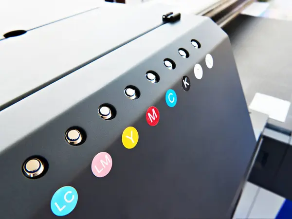 Impressora Jato Tinta Colorida Para Impressão Direta Vidro — Fotografia de Stock