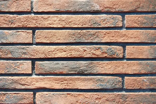 Background red brick wall construction