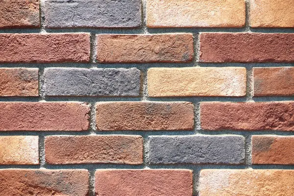 Background red brick wall construction