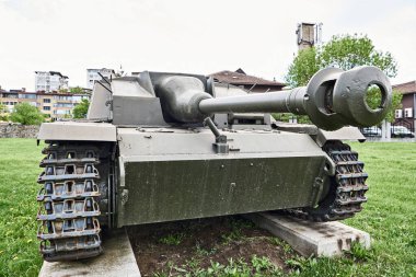 German Assault gun StuG III in military museum clipart