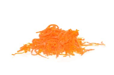 Beyaz arka plan üzerinde izole rendelenmiş havuç