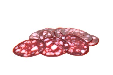 Beyaz arkaplanda izole edilmiş et