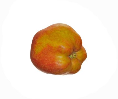 elma beyaz arkaplanda izole edildi