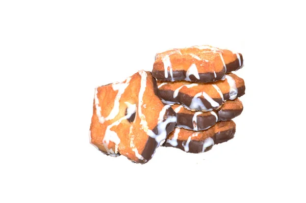 Ciasteczka Izolowane Białym Tle — Zdjęcie stockowe