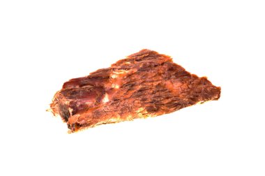 beyaz arka plan üzerinde izole kızarmış et