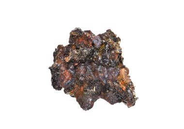 Beyaz arka plan üzerinde izole dere taşı