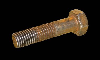 Beyaz arka plan üzerinde izole cıvata