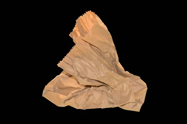 Buruşmuş Kağıt Beyaz Arkaplanda Izole — Stok fotoğraf