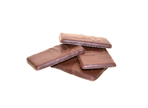 Chocolate Aislado Sobre Fondo Blanco — Foto de Stock