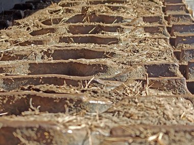 Buruşmuş metal yakın çekim.