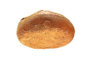 ekmek beyaz arkaplanda izole edildi