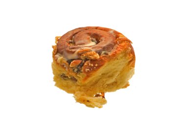 ekmek beyaz arkaplanda izole edildi