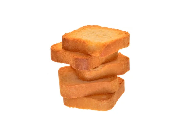 Brot Isoliert Auf Weißem Hintergrund — Stockfoto