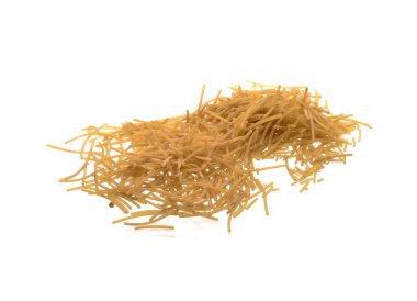 makarna beyaz arkaplanda izole