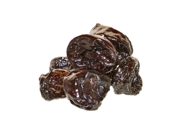 Prunes Isolated White Background — Stock Photo, Image