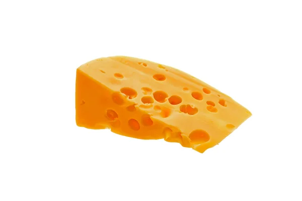 从白色背景分离出来的奶酪 — 图库照片