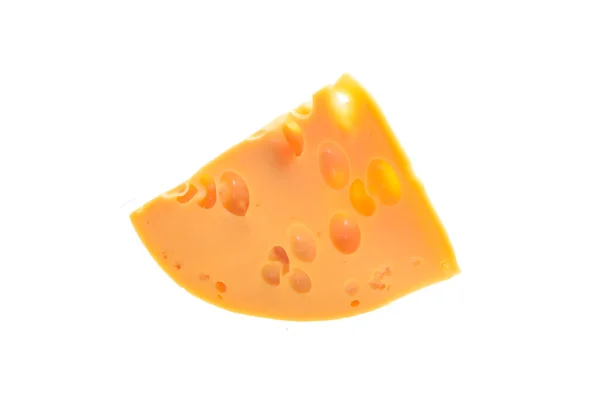 Beyaz Arkaplanda Izole Edilmiş Peynir — Stok fotoğraf
