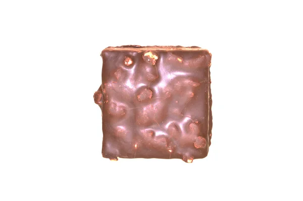 Csokoládé Candy Elszigetelt Fehér Háttér — Stock Fotó