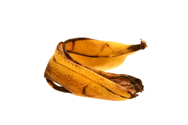 Banana Skin Isolated White Background — Stock Photo, Image