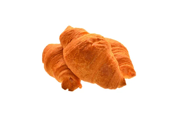 Croissant Izolowany Białym Tle — Zdjęcie stockowe