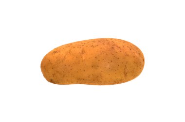 Beyaz arkaplanda izole edilmiş patates