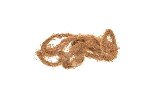 Мотузка Ізольована Білому Тлі — стокове фото