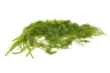 Dill beyaz arkaplanda izole edildi