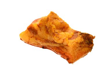 izole üzerinde beyaz arka plan domuz yağı