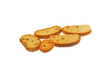 ekmek beyaz arkaplanda izole edildi