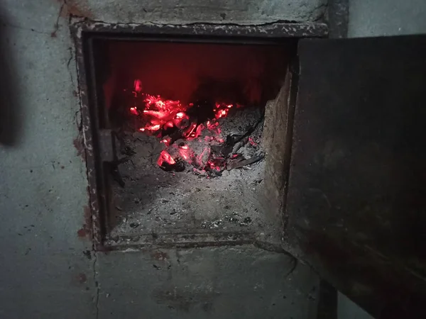 rural stove filmed - close-up - close-up