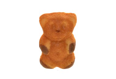 Beyaz arkaplanda izole edilmiş çerezler