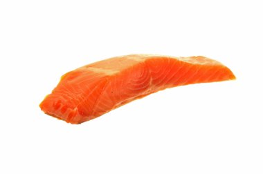 Kırmızı balık beyaz arkaplanda izole edilmiş