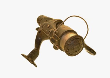 Beyaz Arkaplan 'da balıkçılık müdahalesi izole edildi