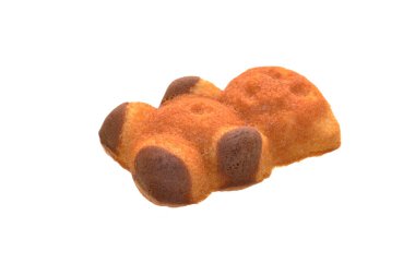 Beyaz arkaplanda izole edilmiş çerezler