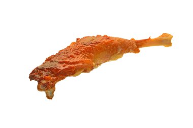 beyaz arka plan üzerinde izole kızarmış et