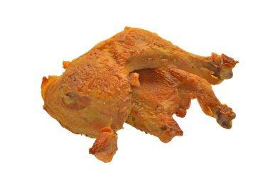 beyaz arka plan üzerinde izole kızarmış et