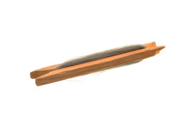 Balıkçılık Hattı beyaz arkaplanda izole edildi