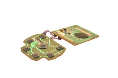 radyo bileşeni beyaz arkaplanda izole edildi