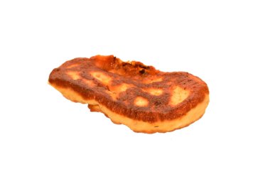 ekmek beyaz arkaplanda izole edildi