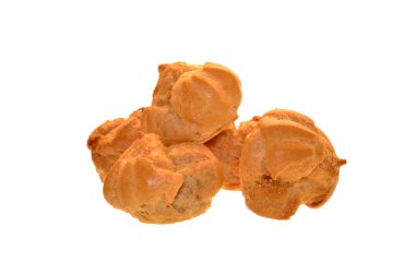 Beyaz arkaplanda izole edilmiş çerezler