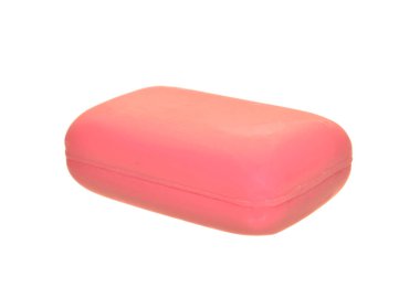 sabun beyaz arkaplanda izole edildi