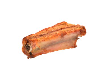 beyaz arka plan üzerinde izole kızarmış et